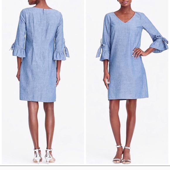 NWT J.Crew Denim Dress - Picture 3 of 4